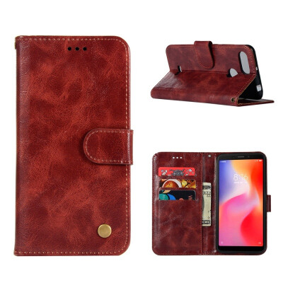 

MOONCASE Millet red rice 6 high-end retro leather case - wine red