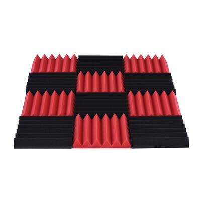 

12 Pack Studio Acoustic Foams Sponge Panels Tiles Absorption Sound Insulation Foam Triangle Flame-retardant High Density 30 30cm
