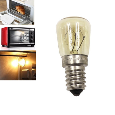 

Oven Light Bulb E14 25W High Temperature 300 Degree Yellow Toaster Tungsten Filament Bulb