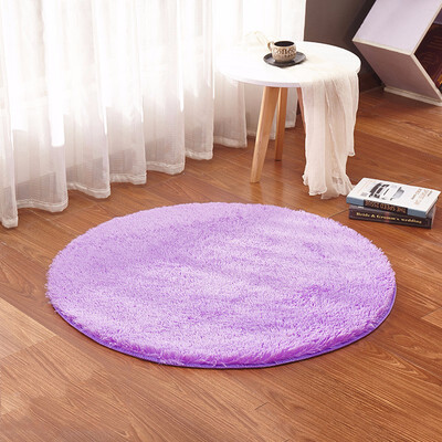 

Shaggy Fluffy Rugs Anti-Skid Bedroom Dining Area Rug Round Carpet Floor Mat For Xmas Living Room Sofa Kitchen Bedroom Footcloth