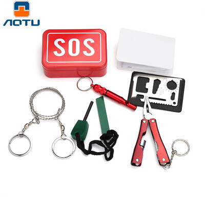 

Aotu AT9016 Outdoor Emergency Multifunctional Combination Tools Kit