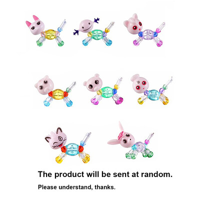 

DIY Magical Animal Transformable Hand Chain Kids Surprise Collectible Bracelet Adorable Pet DIY Beaded Bracelet
