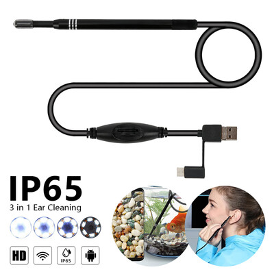 

Willstar LED USB Ear Cleaning Endoscope HD IP65 Visual Ear Spoon Earpick With Mini Camera