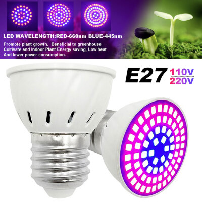 

54 Pcs Leds Grow Light Full Spectrum 4W E27 Led Grow Bulb Full Spectrum 220V110V UV Lamp For Hydroponics Flowers Plants