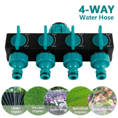 

New 12 "Hose Splitters Irrigation Adapter 4-way Water Hose Connectors European Standard Internal Thread Tap Connectors 1Pc