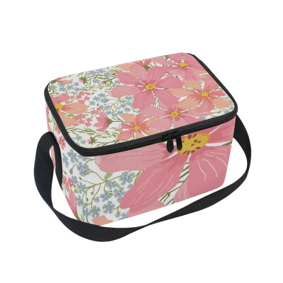 

ALAZA Lunch Box Insulated Lunch Bag Large Cooler Tote Bag Beautiful Flower for Men Women Girls Boys