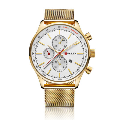 

CURREN 2016 Brand Luxury Mens Quartz Casual Watch 30M Daily Water-resistant Man Business Wristwatch W Calendar Watch for Man