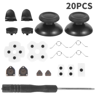 

Willstar Full Buttons Set for Sony PS4 Controller Replacement Parts Solid Color NEW
