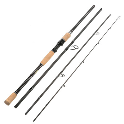 

4 Sections Carbon Fiber Portable Baitcasting Spinning Fishing Rod Medium Rod Fishing Pole for Saltwater&Freshwater