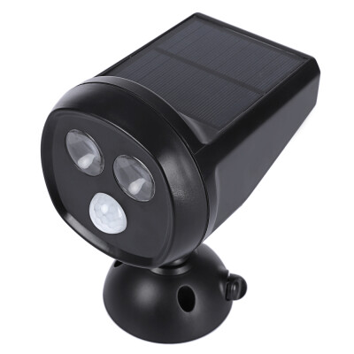 

2 LEDs Solar Powered Motion Sensor Light Waterproof Wall Lamp