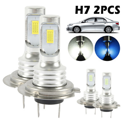 

2X H7 LED Bulbs Super White Xenon Headlight Set High Low Beam Car Headlamp