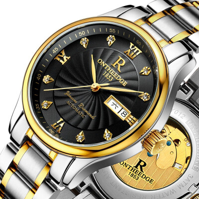 

Man Automatic mechanical watch Business affairs Wrist watch Waterproof steel strip Calendar watch