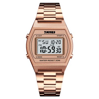 

SKMEI 1328 Men Fashion Casual Sports Wristwatch Analog Digital Watch 3ATM Water Resistant Stainless Steel Strap Backlight Multifun