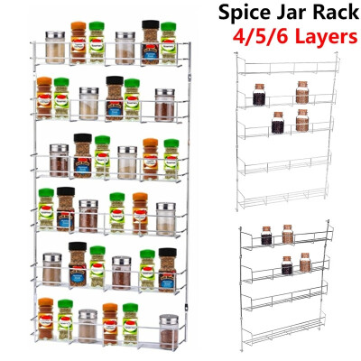 

456 Layers Newest Kitchen Spice Rack Cabinet Shelf Organizer Storage Wall Mount Holder