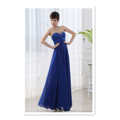 

Autumn&winter bridesmaid wedding dress diamond long tube top model catwalk dress bridesmaid dinner dress costume