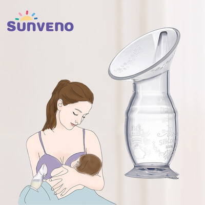 

SUNVENO Silicone Manual Breast Pumps Nurse Strong Suction Reliever Breast Pump Breast Collector Feeding Milk Bottle Sucking