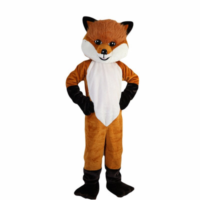 

LangtengBrown Hairy Fox Mascot Costume Cartoon Cosplay Party Halloween Christmas Festival Performance