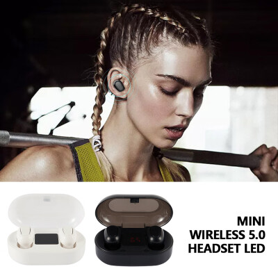

Willstar TWS Bluetooth 50 Wireless Earbuds Headset Stereo Deep Bass In-Ear Headphones US