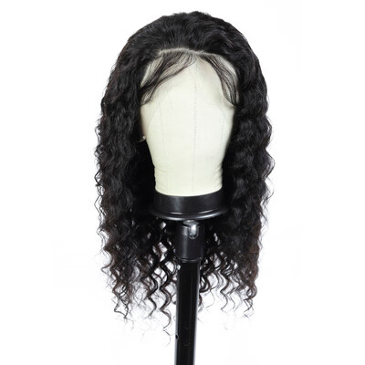 

Amazing Star Human Hair Curly Wave Full Lace Wigs Brazilian Virgin Hair Deep Wave Full Lace Wigs Soft&Bouncy Natural Color