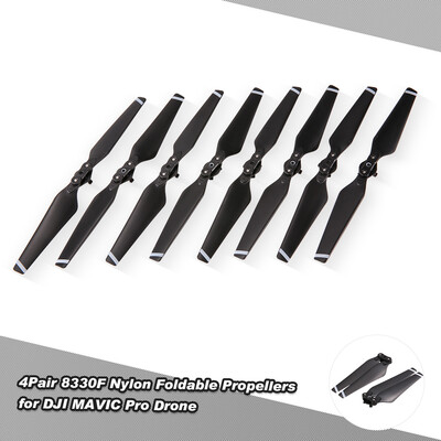 

4Pair 8330F Black Nylon Foldable Quick-Release Propellers for DJI MAVIC Pro Drone
