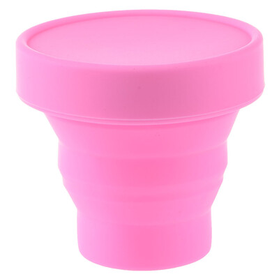 

Food Grade Portable Collapsible Folds Flat Silicone Travel Camping Mug Folding Fold-able Drinking Cup