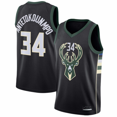 

2019 New Mens Milwaukee Bucks 34 Giannis Antetokounmpo White Green Yellow Gray Black Basketball Jersey Size -XXL