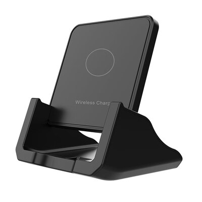 

Willstar 1PCS Wireless Charger with Phone Holder Charging Pad Phone Stand Charging Stations Black