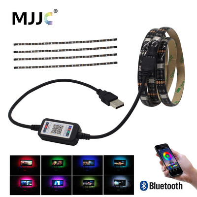 

USB LED Strip Bluetooth 5V Tira LED RGB Tape SMD 5050 Flexible Ribbon Ambilight TV Light Backlight for Computer Bias Lighting