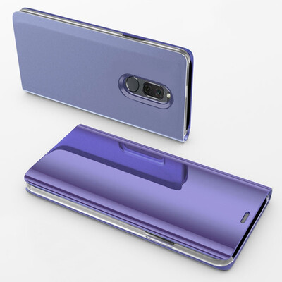 

MOONCASE Huawei Glory Play Bracket Mirrored Leather Case - Purple Blue
