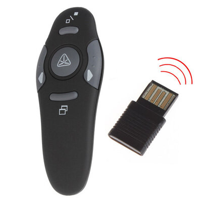 

24GHz PPT Presenter Remote Control Laser Pointer Red Laser Pointers Pen USB Wireless