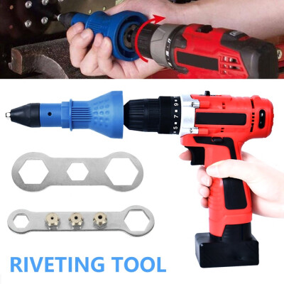 

Electric Rivet Nut Gun Riveting Tool Cordless Riveting Drill Adaptor Insert Nut Tool Electric Manicure Drills Accessories