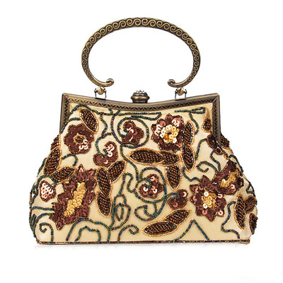 

Vintage Women Evening Handbags Beaded Ladies Party Shoulder bag Wedding Formal Handbag for women