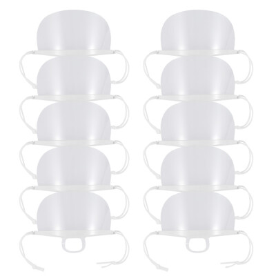 

Willstar 10PCS Mouth Nose Visor Mouth Guard Transparent Mouth Guard for Restaurant Food-Style A