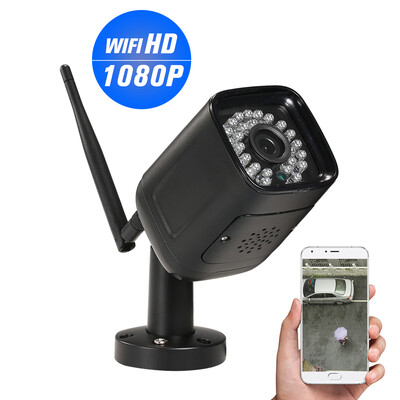 

1080P HD Bullet WIFI Camera Weatherproof Wireless IP Camera 20MP 30pcs Infrared LED Lights Support Phone APP Control Motion Detec