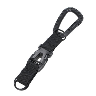 

Multifunction Webbing Backpack Hanging Buckle Tactic Keychain Keyring Belt Clip Double Nylon Pack Hooks Outdoor Hanging System Exp