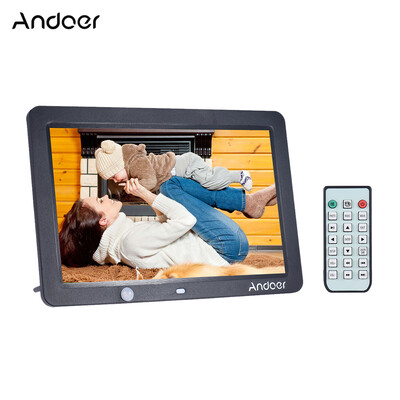

Andoer 12 Inch LED Digital Photo Frame 1280 800 Human Motion Induction Detection with Remote Control Support MP3MP4CalendarAl