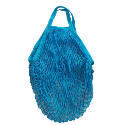 

Hot Sell Portable Tote cotton Reusable Fruit Shopping Net Bag Woven Mesh Bag House Supplies