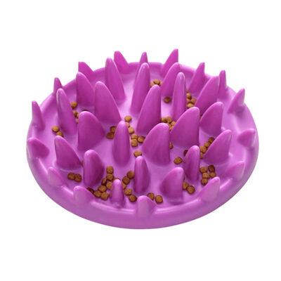 

PetS Dog Catch Interactive Hard Silicone Cat Kitten Slow Food Feed Non Slip Anti Gulping Feeder Bowl Gatos
