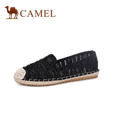 

Camel CAMEL ladies fresh&comfortable lace set of flat feet single shoes A912266154 black 35