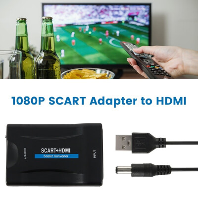 

HDMI to Scart Converter 1080P HDMI to Scart Distribution Switch HD Video Adapter