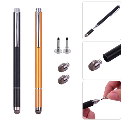 

Universal 2 in 1 Stylus Pens with Fiber Tip&Disc Tip Precision Touchscreen Pen for All Capacitive Cellphones Tablets Laptops P