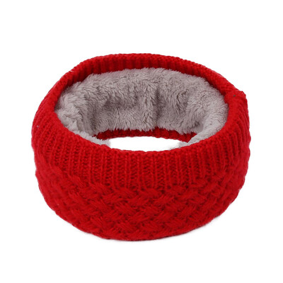 

Winter Ribbed Knitted Circle Loop Ring Scarf Neckerchief For Men Women Thickness Collar Scarves Neck Warmer
