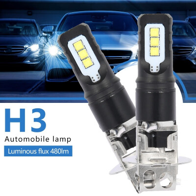 

2PCS H3 Car LED Fog Light Car Fog Light Driving DRL Auto Lamp