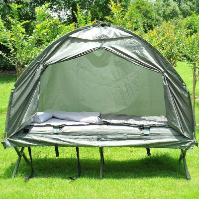 

Pop Up Tent Cot with Air Mattress&Sleeping Bag Combo