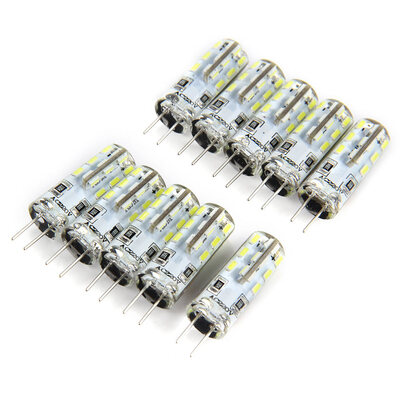 

3W 10pcs G4 LED Lamp SMD 3014 AC 220V Bulb White Light 360 Degree Angle Spotlight