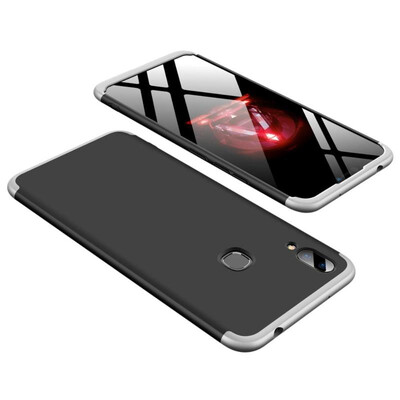 

MOONCASE Vivo X21i three-section all-inclusive shield - black silver
