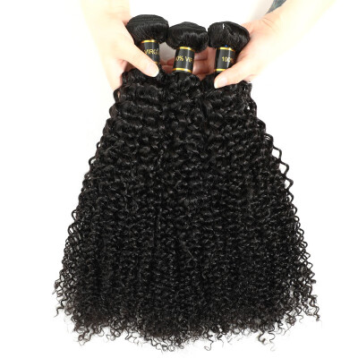 

Amazing Star Brazilian Virgin Hair Curly Hair 3 Bundles Virgin Human Hair Extensions Natural Color