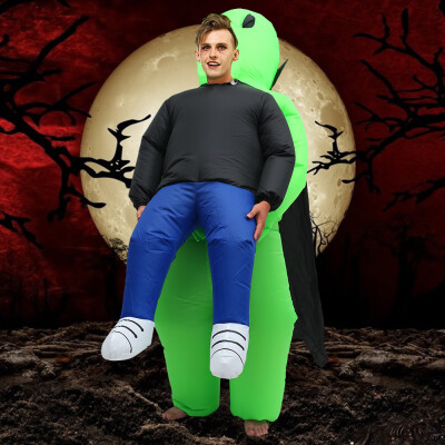 

Willstar Alien Inflatable Performance Clothes Fancy Dress Green Carrying Human Funny Cosplay Party Halloween Carnival Costumes