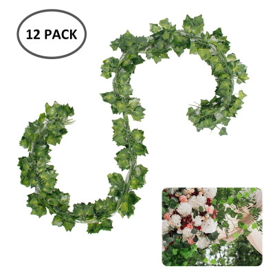 

6Pcs 210CM Artificial Ivy Leaf Garland Plants Vine Fake Foliage Flowers Home Decoration