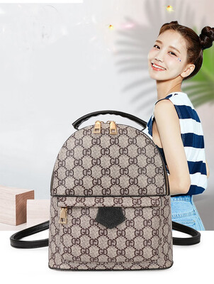 

3PcsSet Small Women Backpacks female 2017 School Bags For Teenage Girls Black PU Leather Women Backpack Shoulder Bag Purse